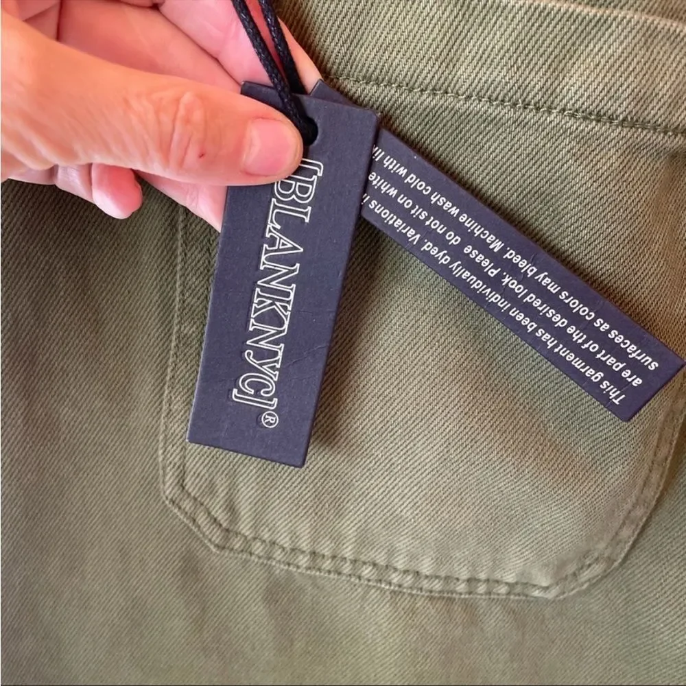 NWT blank nyc‎ olive green skirt 26